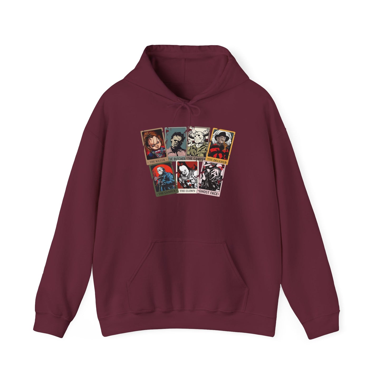 Horror Friends Tarot Cards Unisex Heavy Blend™ Hooded Sweatshirt