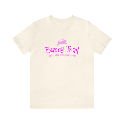 Bunny Trail  Hop this Way  Unisex Jersey Short Sleeve Tee