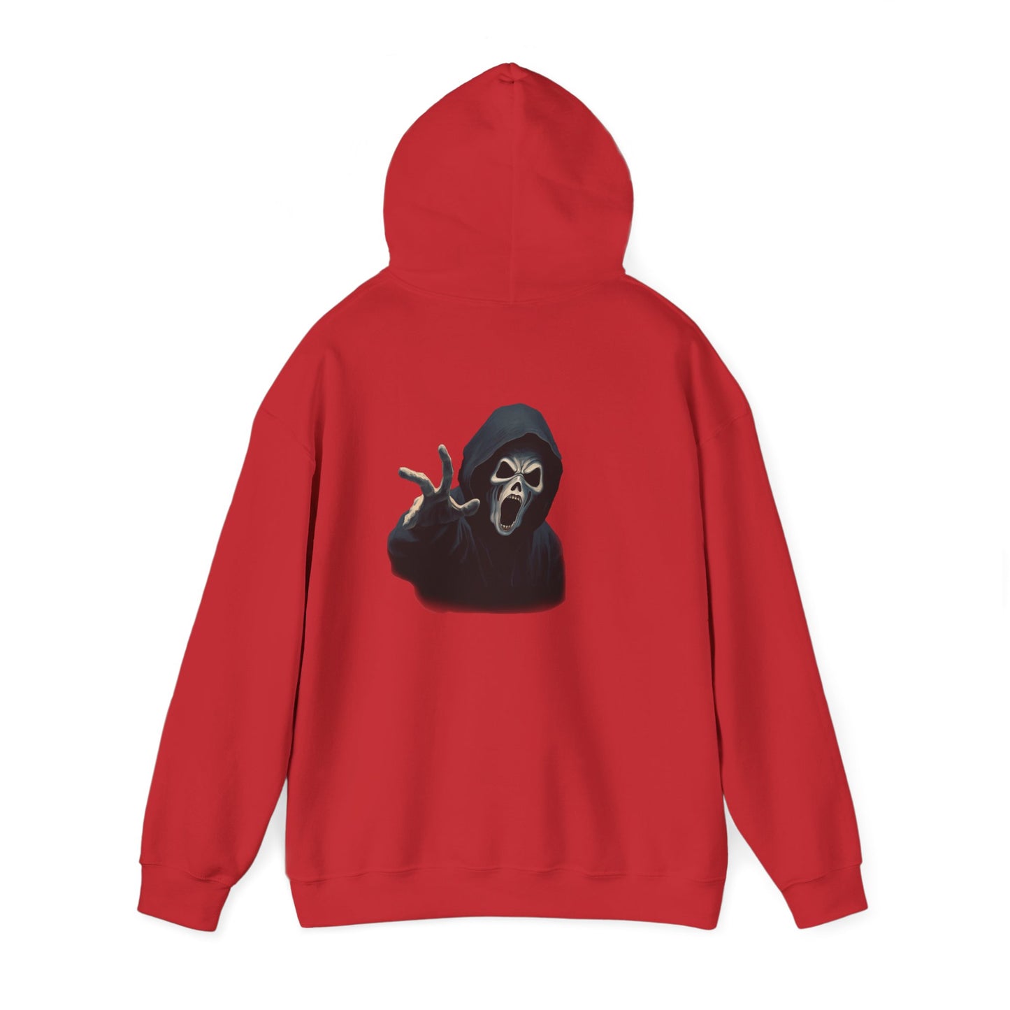 Scary Creeper Back Print Hoodie Sweatshirt