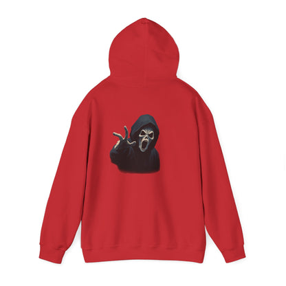 Scary Creeper Back Print Hoodie Sweatshirt