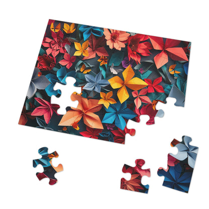 Flower Origami Jigsaw Puzzle (30, 110, 252, 500,1000-Piece)