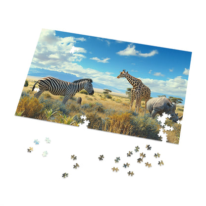 Safari  Jigsaw Puzzle (30, 110, 252, 500,1000-Piece)