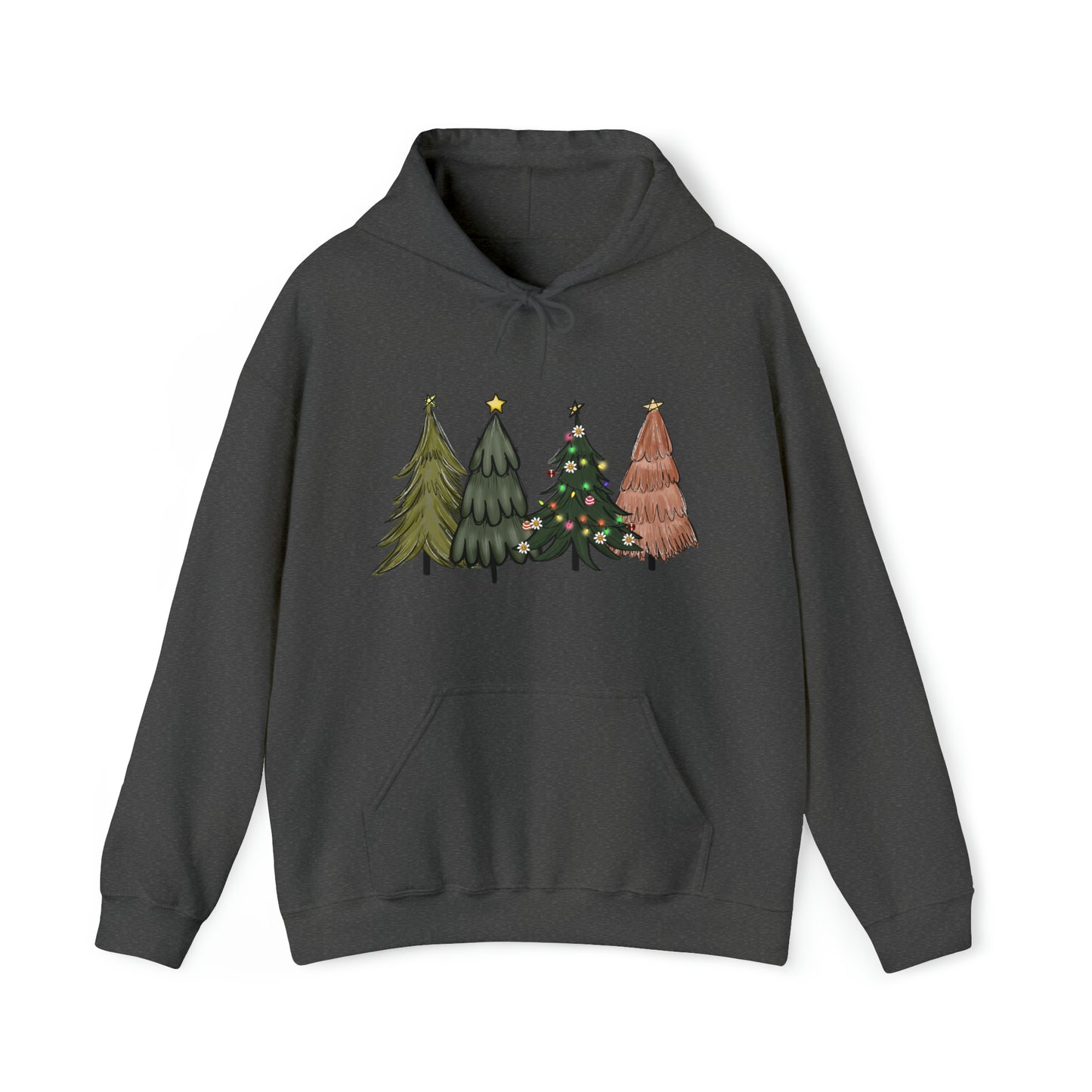 Classic Christmas Tree Hooded Sweatshirt Christmas Hoodie