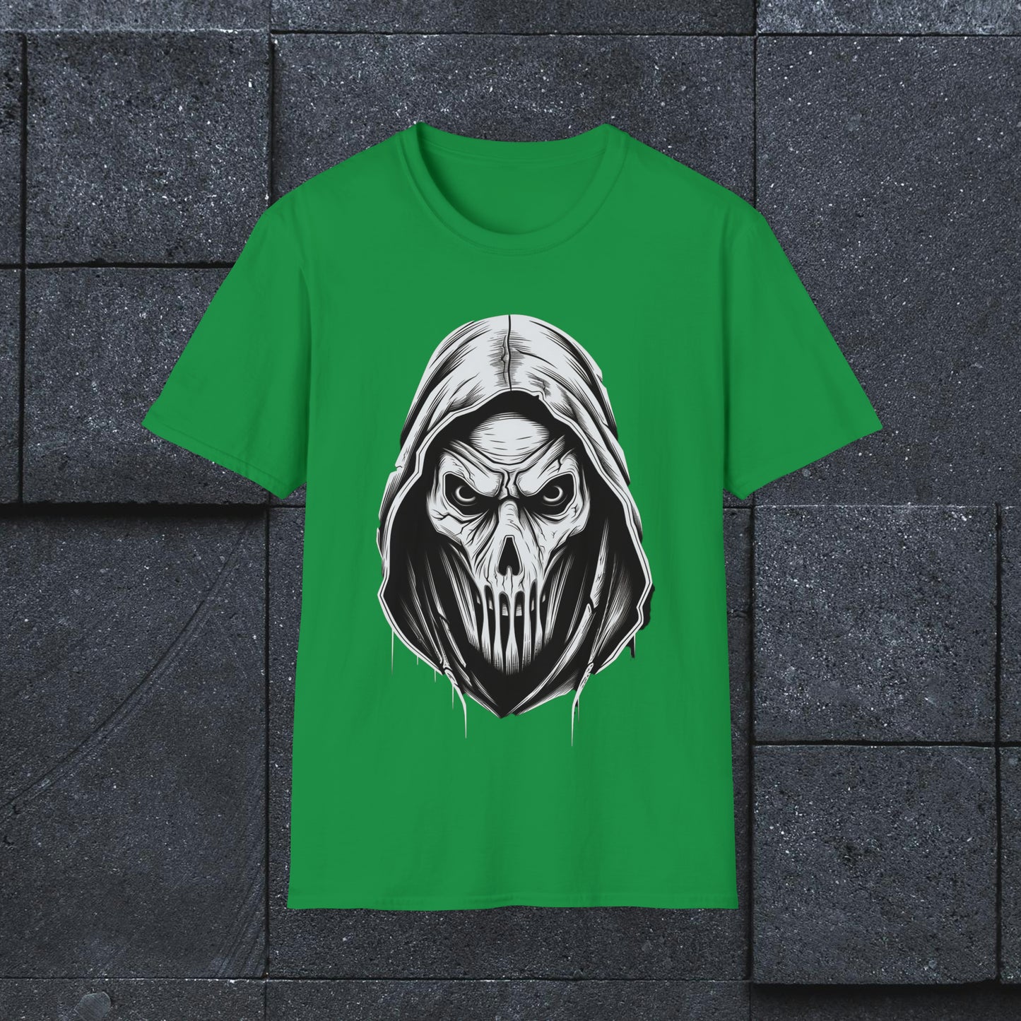 Scary Skull Halloween Unisex Softstyle T-Shirt