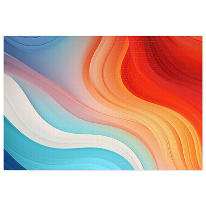 Colorful Waves  Jigsaw Puzzle (30, 110, 252, 500,1000-Piece)
