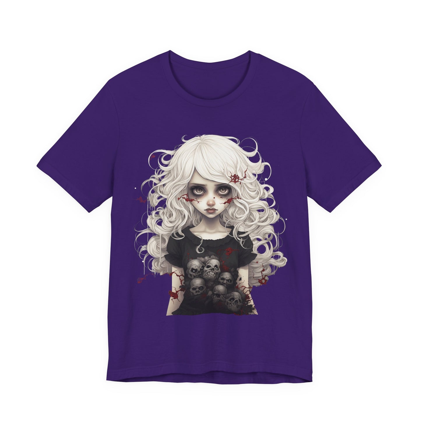 Creepy Doll Halloween Unisex Jersey Short Sleeve Tee