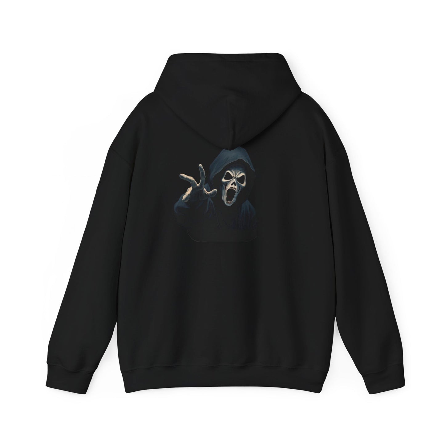 Scary Creeper Back Print Hoodie Sweatshirt