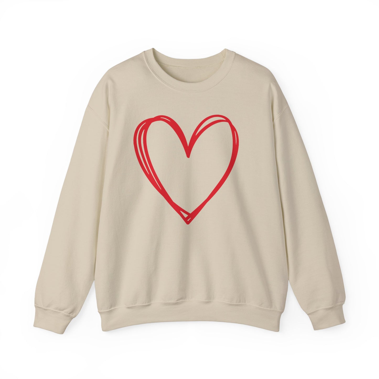 Hand-drawn Heart  Unisex Heavy Blend™ Crewneck Sweatshirt