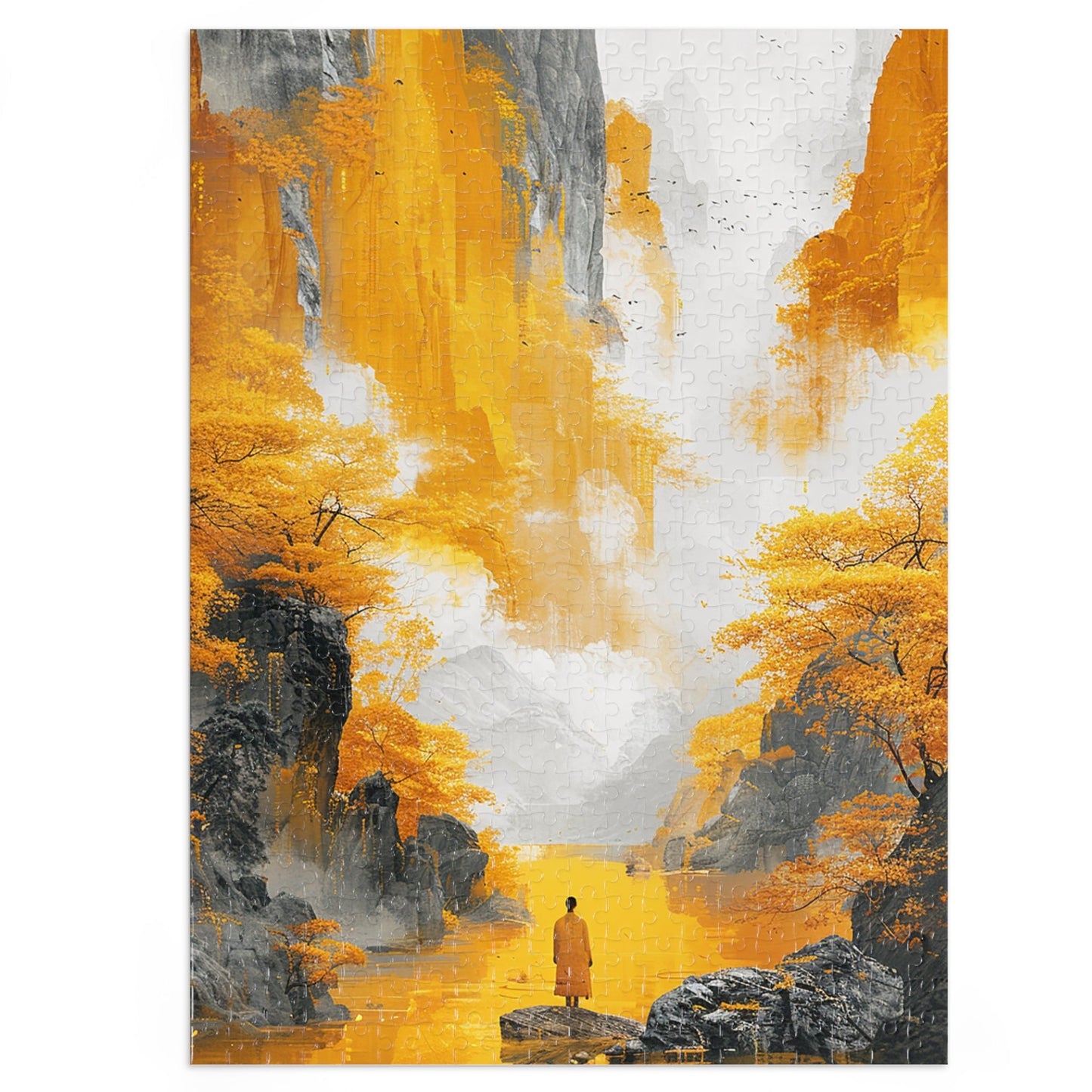 Yellow Mountain River  Jigsaw Puzzle (30, 110, 252, 500,1000-Piece)