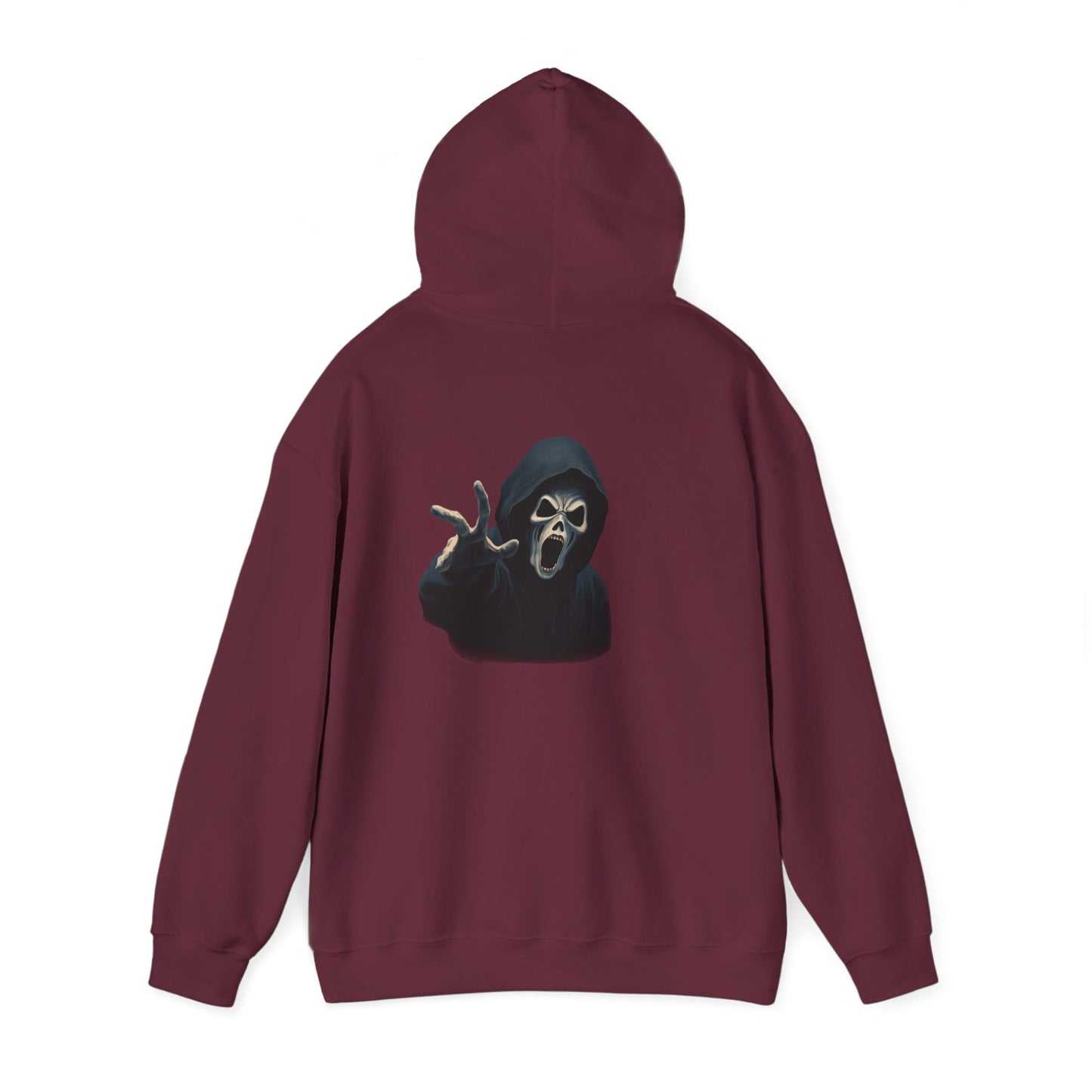 Scary Creeper Back Print Hoodie Sweatshirt