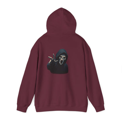 Scary Creeper Back Print Hoodie Sweatshirt