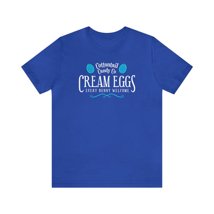 Cottontail Candy Co  Cream Eggs  Unisex Jersey Short Sleeve Tee