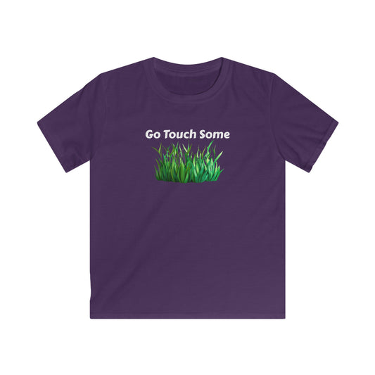 Go Touch Some Grass!  Kids Softstyle Tee