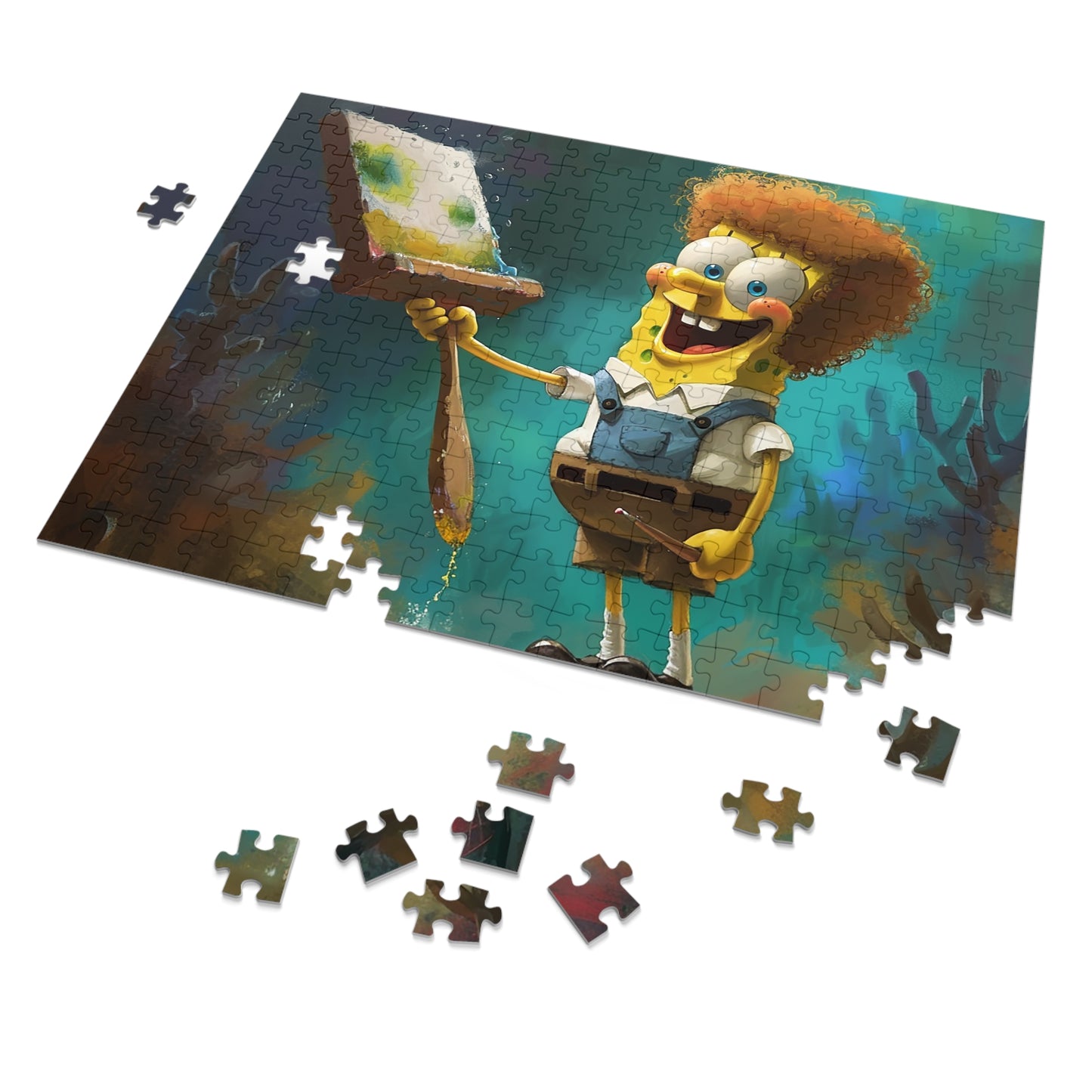 SpongeBob Ross Jigsaw Puzzle (30, 110, 252-Piece)