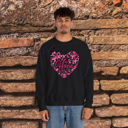 Hope Heart Breast Cancer Awareness Sweatshirt