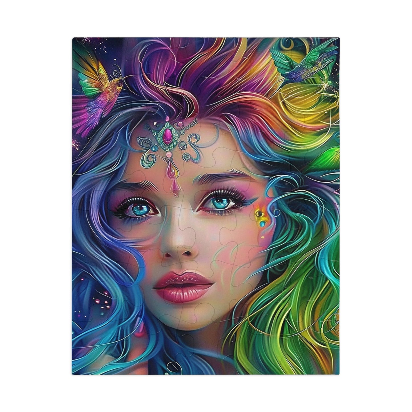 Hummingbird Princess Jigsaw Puzzle (30, 110, 252, 500,1000-Piece)