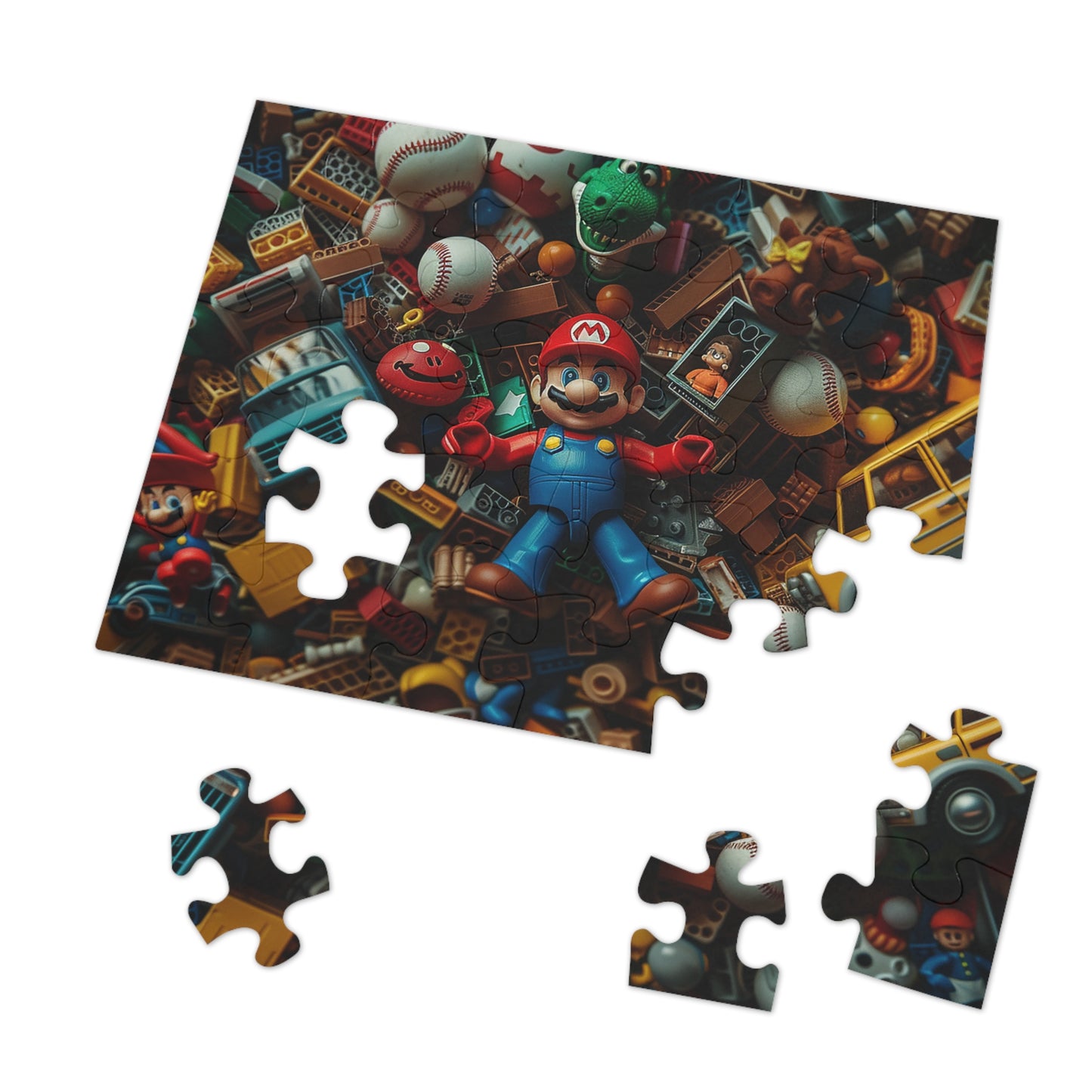 Mario and Toys  Jigsaw Puzzle (30, 110, 252, 500,1000-Piece)