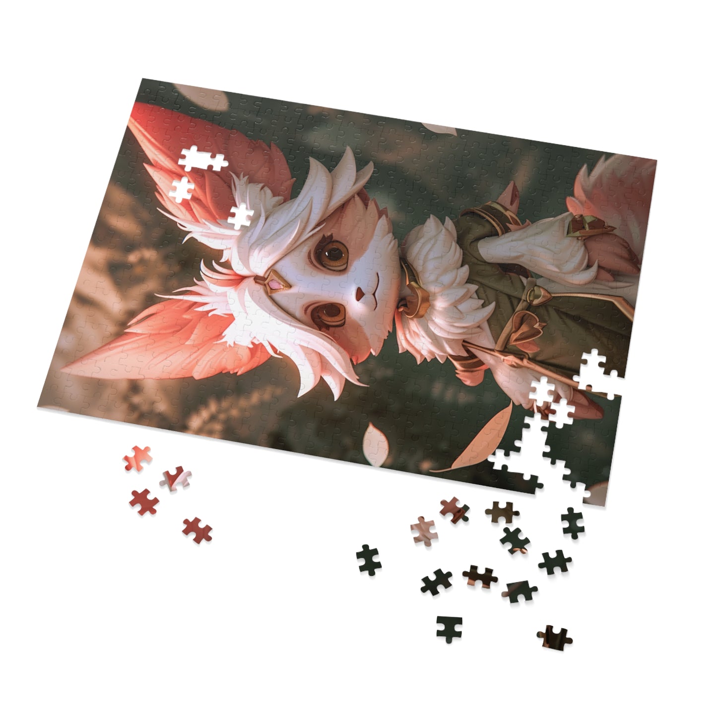 Anime Female Fox Jigsaw Puzzle (30, 110, 252, 500,1000-Piece)