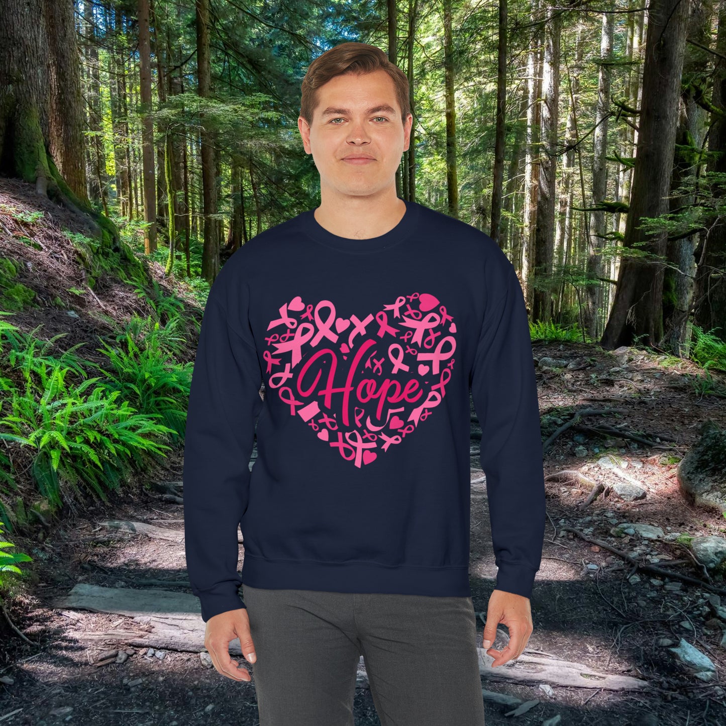 Hope Heart Breast Cancer Awareness Sweatshirt