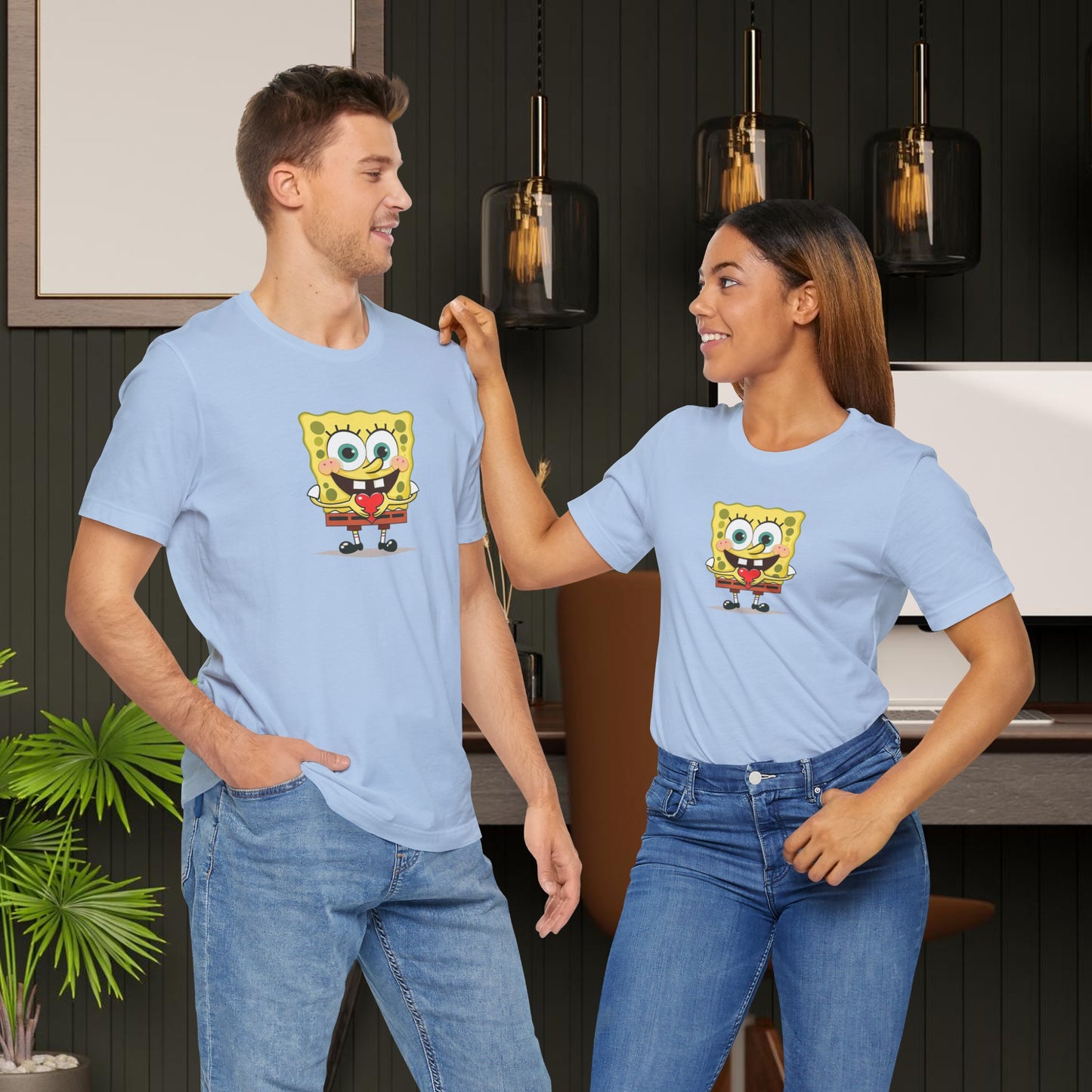 SpongeBob Love  Unisex Jersey Short Sleeve Tee