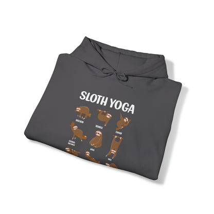 Sloth Yoga Hoodie Sloth Lovers Hooded Sweatshirt Yoga Lovers Shirt