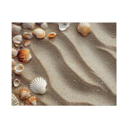 Sandy Beach Sea Shells  Jigsaw Puzzle (30, 110, 252, 500,1000-Piece)