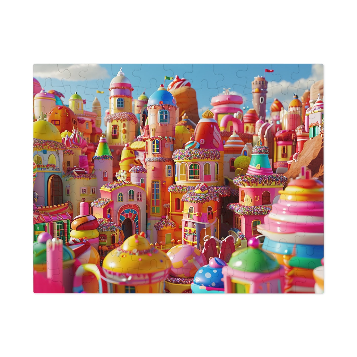 Candyland Village  Jigsaw Puzzle (30, 110, 252, 500,1000-Piece)