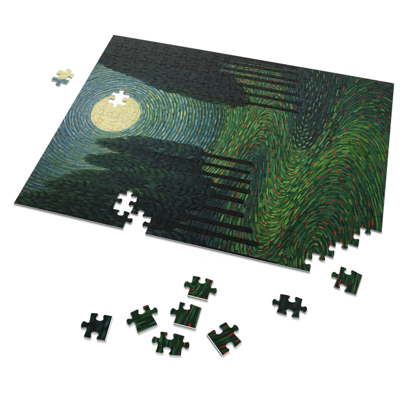 Endless Lawn Painting Jigsaw Puzzle (30, 110, 252, 500,1000-Piece)