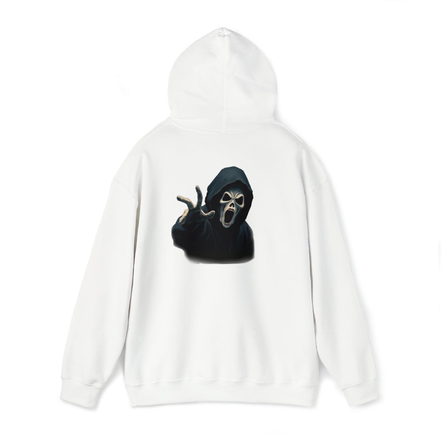 Scary Creeper Back Print Hoodie Sweatshirt