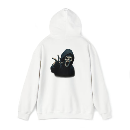 Scary Creeper Back Print Hoodie Sweatshirt