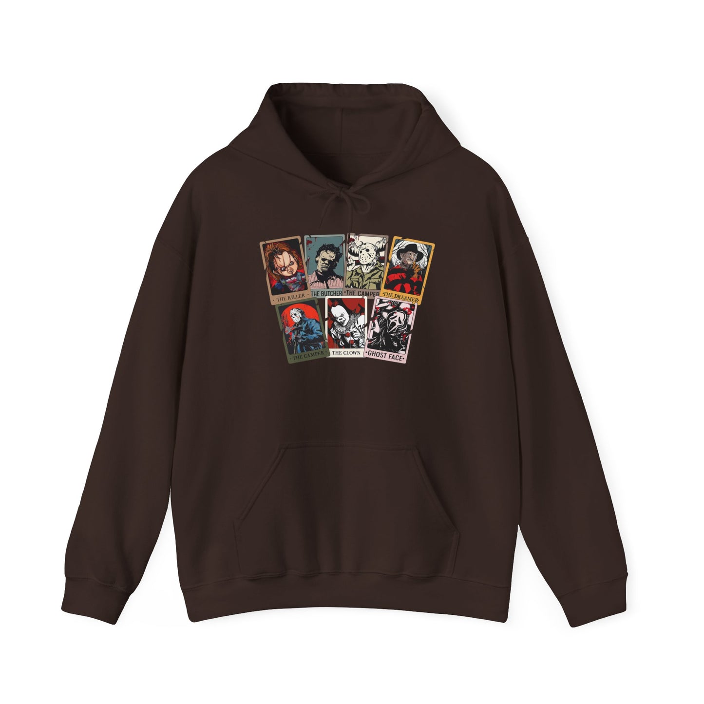 Horror Friends Tarot Cards Unisex Heavy Blend™ Hooded Sweatshirt