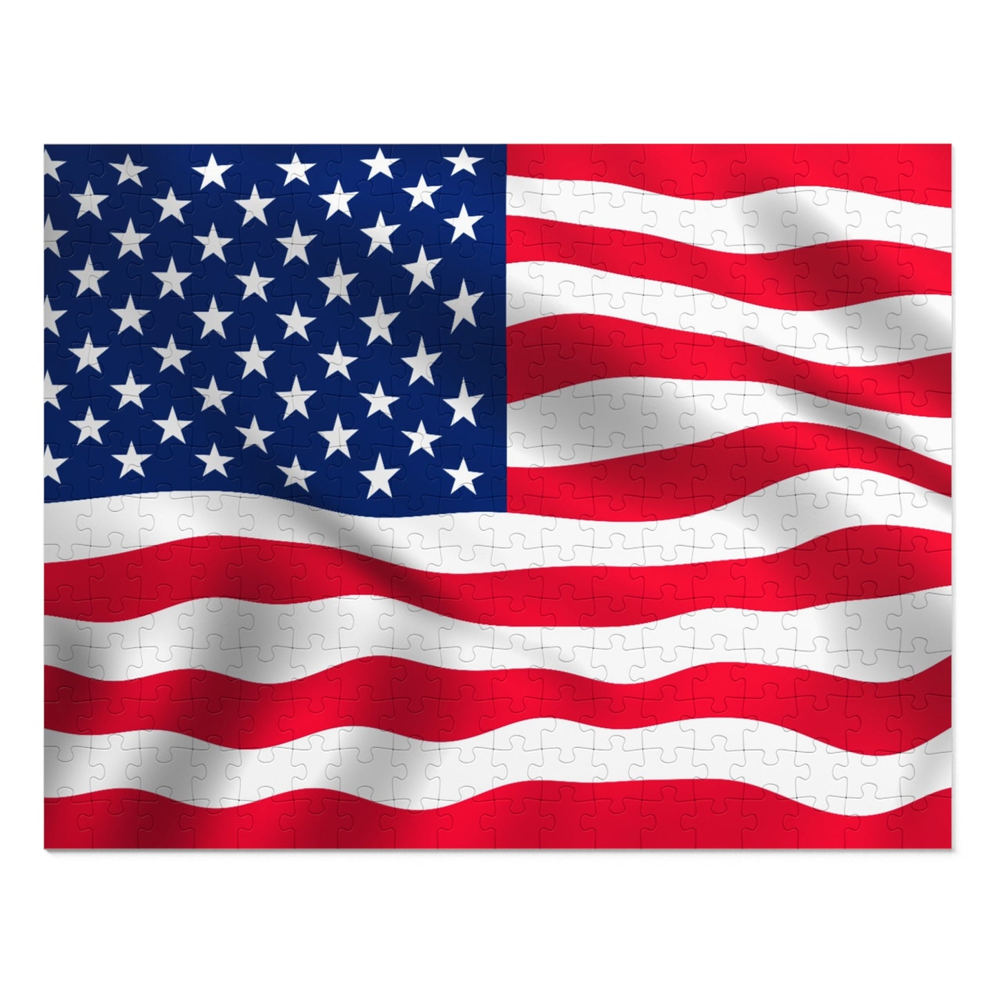 United State of America Flag Waving  Jigsaw Puzzle (30, 110, 252, 500,1000-Piece)