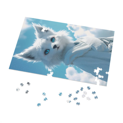 Anime Snow White Fox Jigsaw Puzzle (30, 110, 252, 500,1000-Piece)