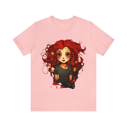 Creepy Doll Halloween Unisex Jersey Short Sleeve Tee