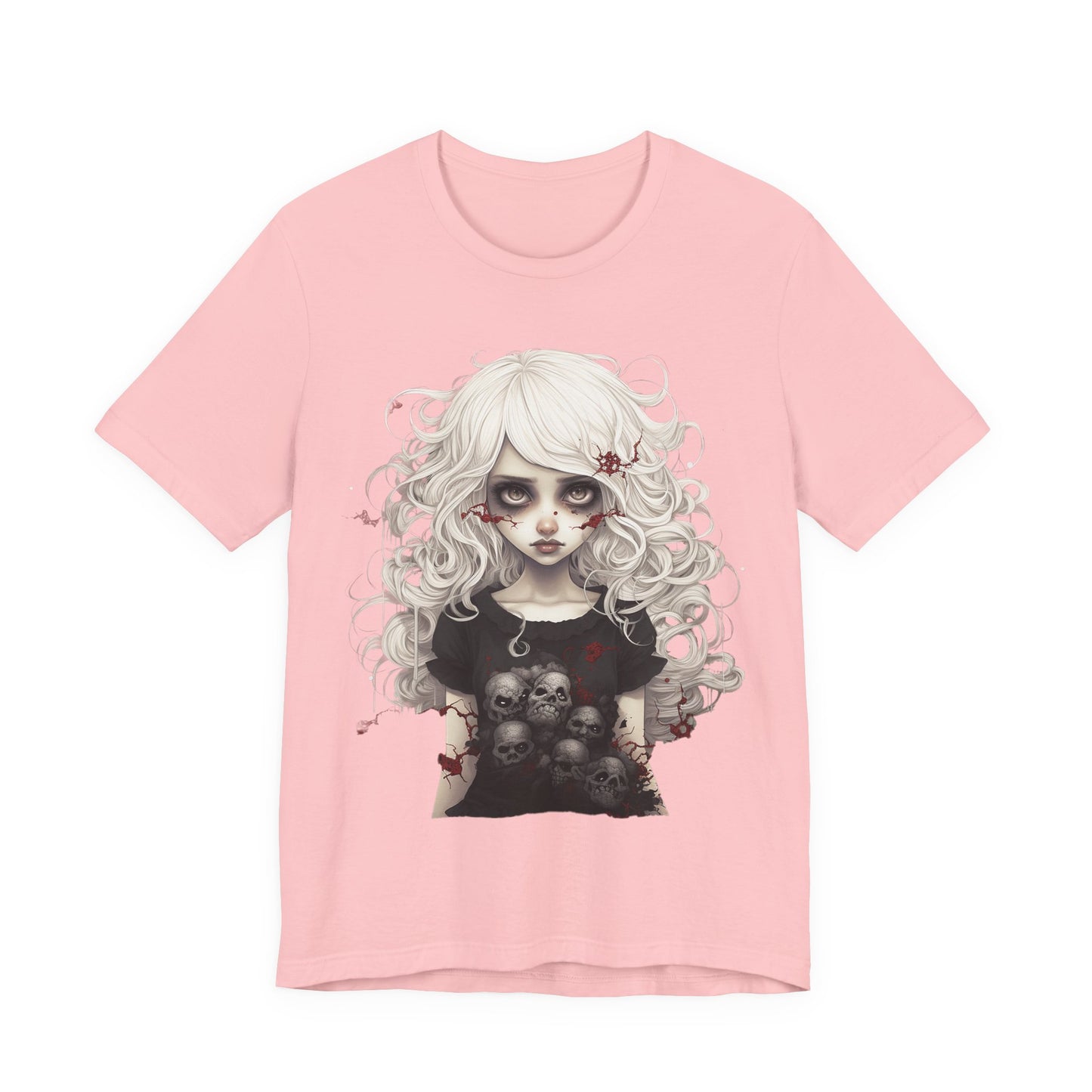 Creepy Doll Halloween Unisex Jersey Short Sleeve Tee