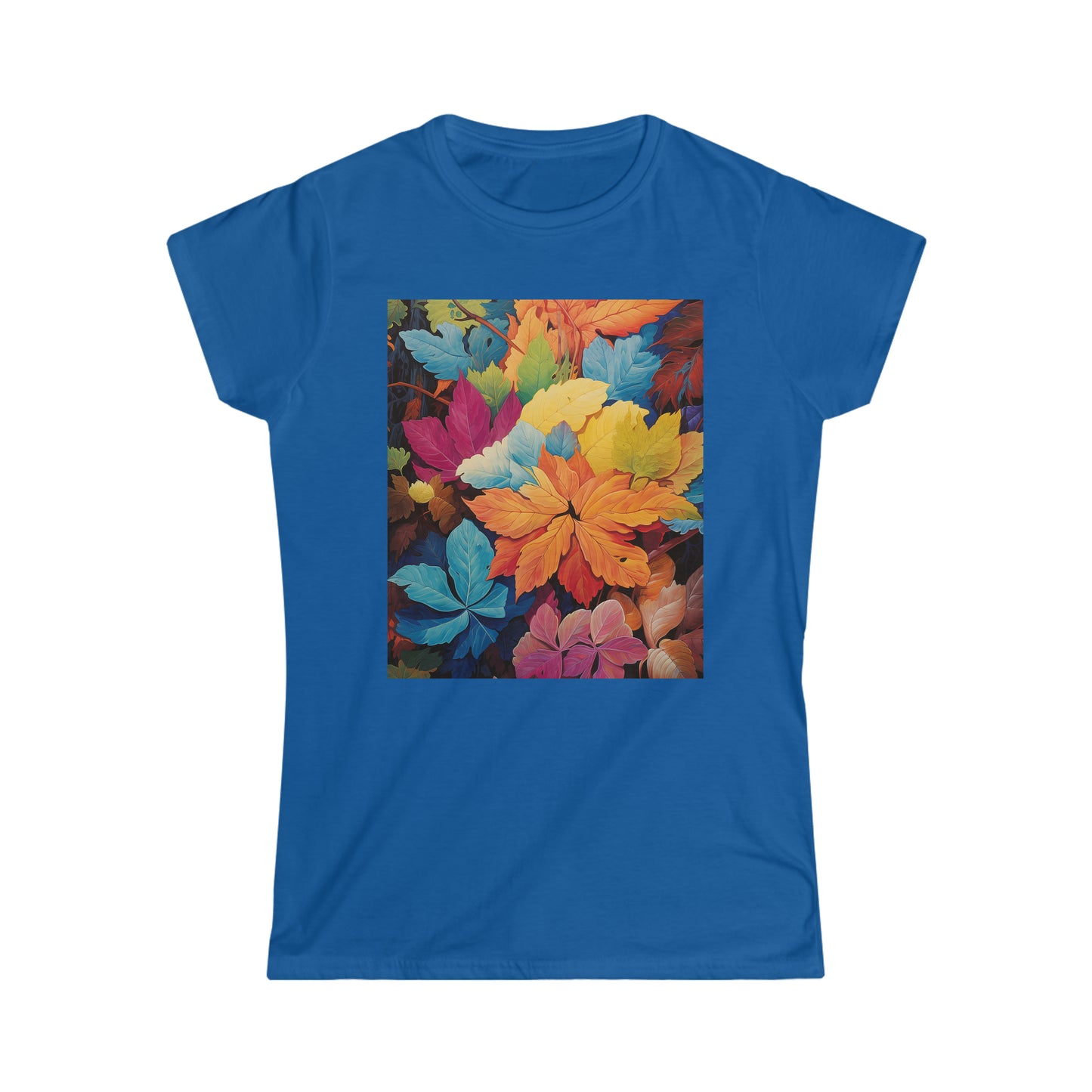 Colorful Fall Leaves Women's Softstyle Tee