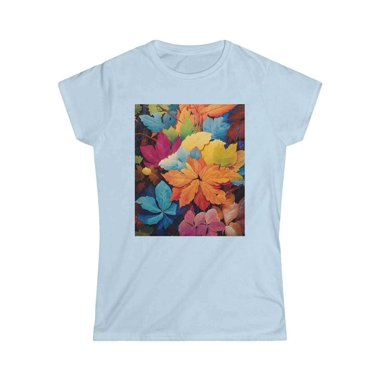 Colorful Fall Leaves Women's Softstyle Tee