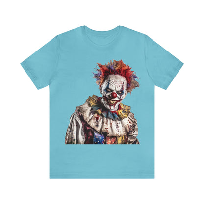 Creepy Clown Halloween Unisex Jersey Short Sleeve Tee