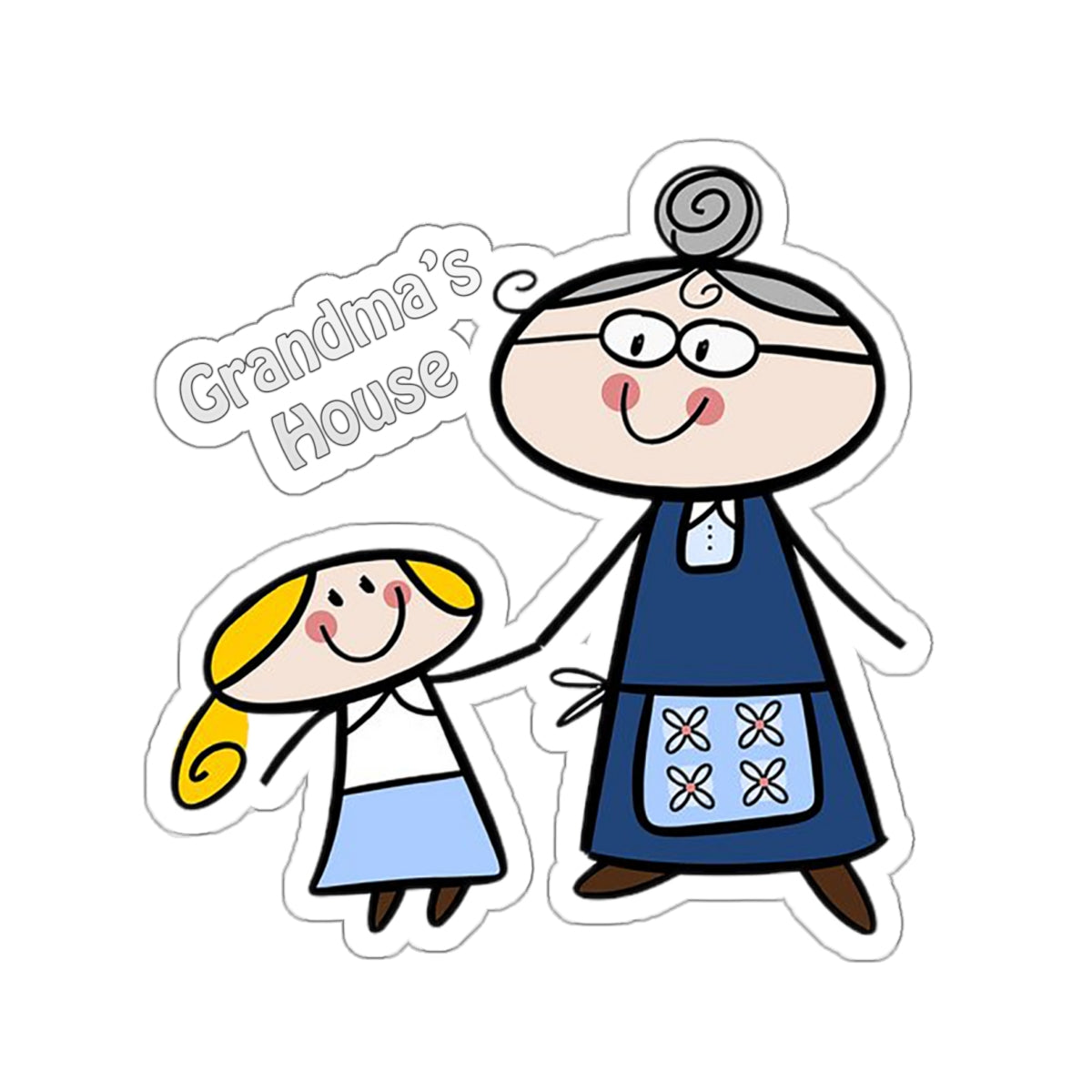 Grandma's House Logo Kiss-Cut Stickers