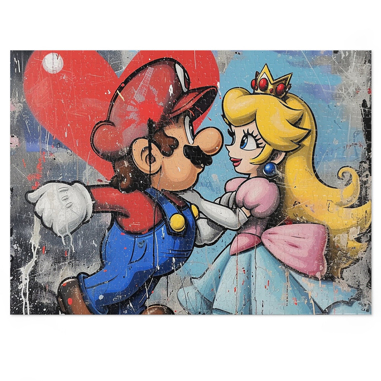 Mario and Princess Love Jigsaw Puzzle (30, 110, 252, 500,1000-Piece)