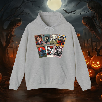 Horror Friends Tarot Cards Unisex Heavy Blend™ Hooded Sweatshirt