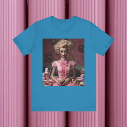 Creepy Barbie Doll Unisex Jersey Short Sleeve Tee