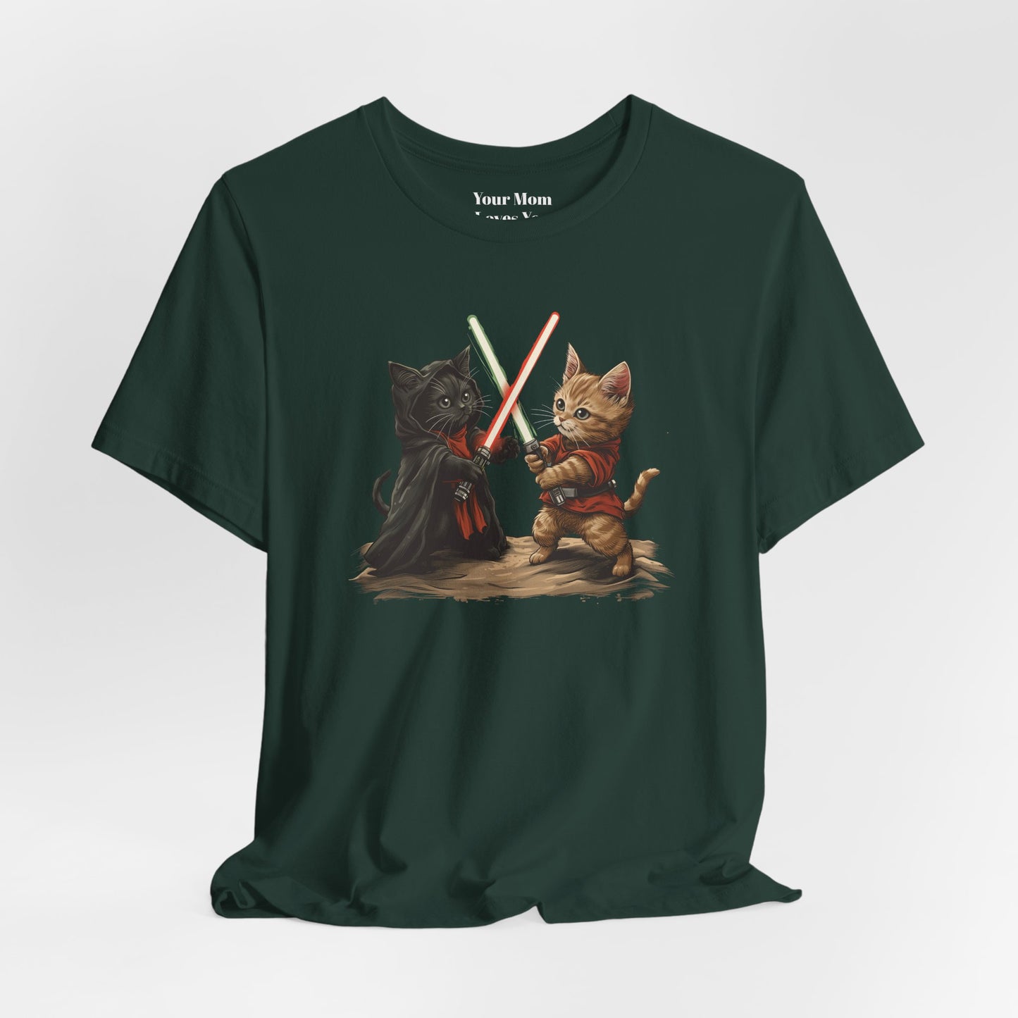 Kitty Star Wars Battle Unisex Jersey Short Sleeve Tee