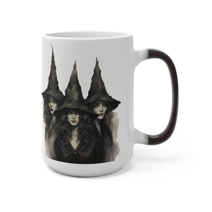 Classic Witch Picture, Halloween Mug, Color Changing Mug