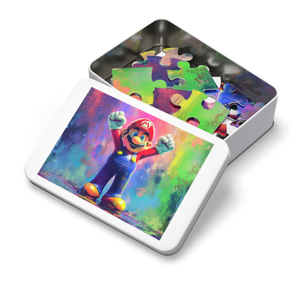 Watercolor Mario Jigsaw Puzzle (30, 110, 252, 500,1000-Piece)