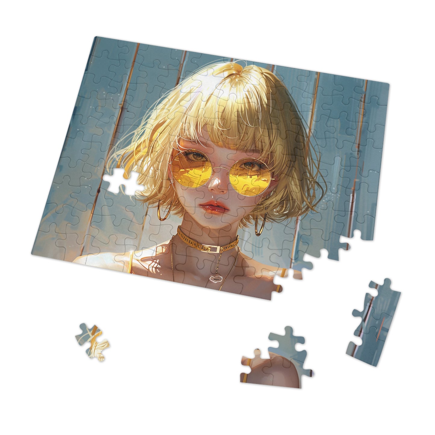 Young Anime Girl  Jigsaw Puzzle (30, 110, 252, 500,1000-Piece)