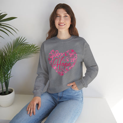 Hope Heart Breast Cancer Awareness Sweatshirt