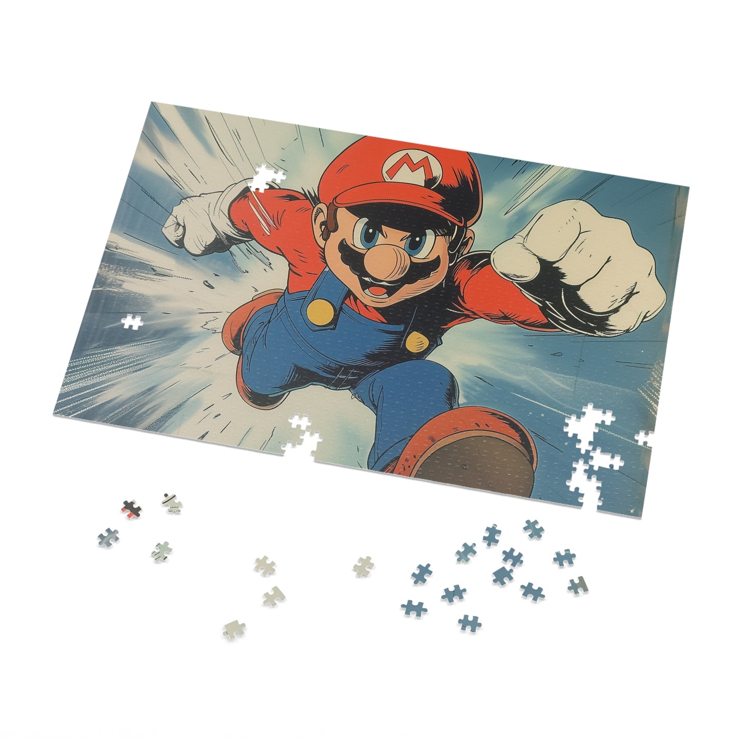 Mario Power Jigsaw Puzzle (30, 110, 252, 500,1000-Piece)