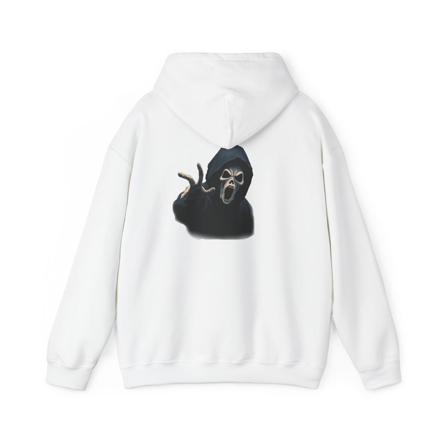 Scary Creeper Back Print Hoodie Sweatshirt