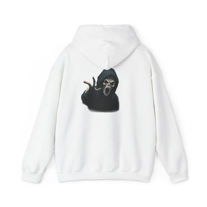 Scary Creeper Back Print Hoodie Sweatshirt